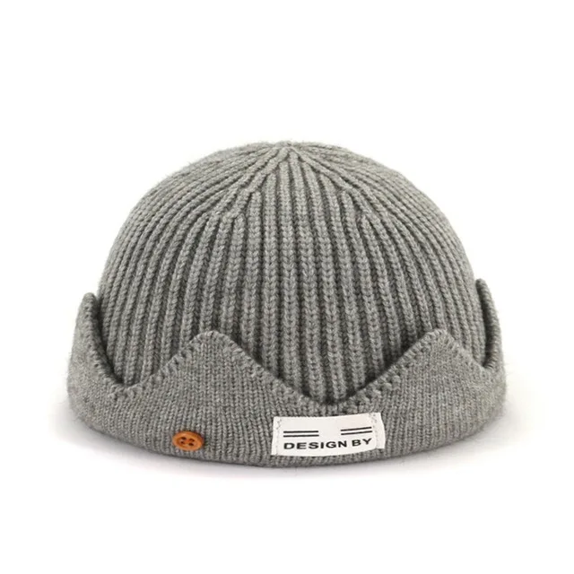 Light grey New Riverdale Jughead Jones Cosplay Beanie Hat Crown Knitted Cap Riverdale Knitted Cap Cosplay Five Colors Crown Gift Halloween - Цвет: Light grey