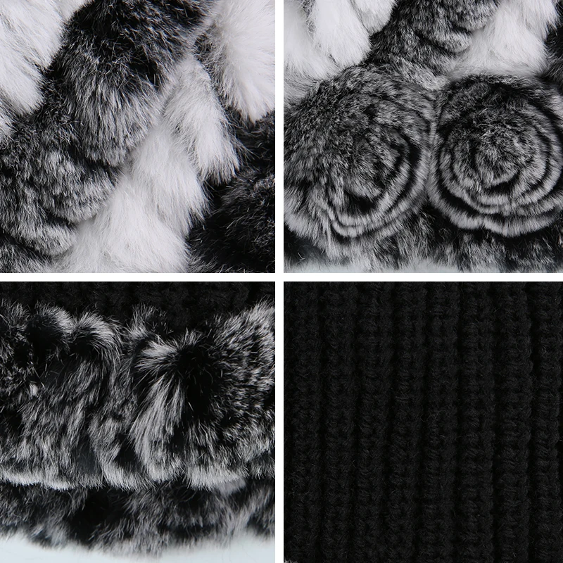 AMSIIKE 2017 Оригинальная Меховая Шапка из Бобра Женская TM715|winter female hat|knit beanie hatbeanie hat |