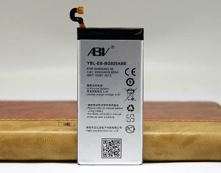 Бренд ABV батарея для S6 литий ионная аккумуляторная EB BG920ABE samsung Galaxy батарея|battery