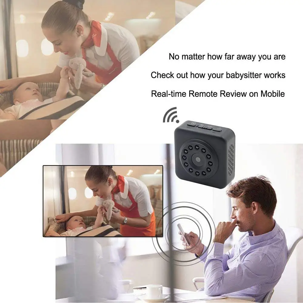 HYUCHON 1080P WiFi мини камера D102 IP домашняя беспроводная камера/детский монитор/няня с