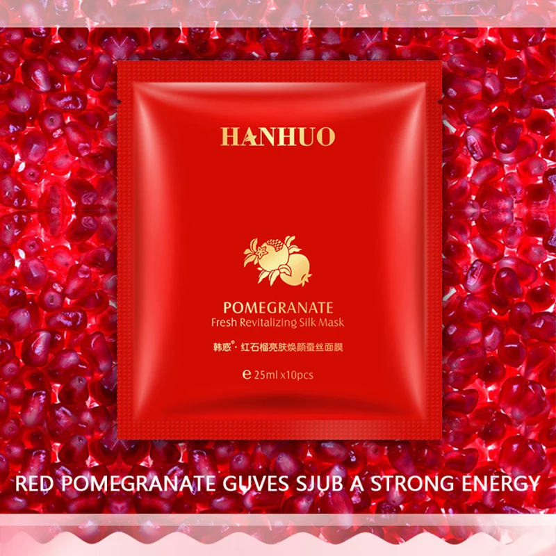 HanHuo увлажняющая шелковая маска для лица Омолаживающая и насыщенная с экстрактом