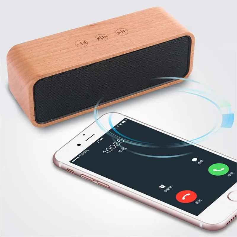 FELYBY S18 зеленый бамбук твердой древесины Bluetooth динамик объемный аудио сенсорный |