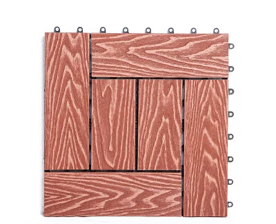 Mahogany color B Новое поступление, американский стиль, Балконный пол, нескользящая деревянная пластиковая композитная напольная плитка, водостойкая, для двора, сада - Цвет: Mahogany color B