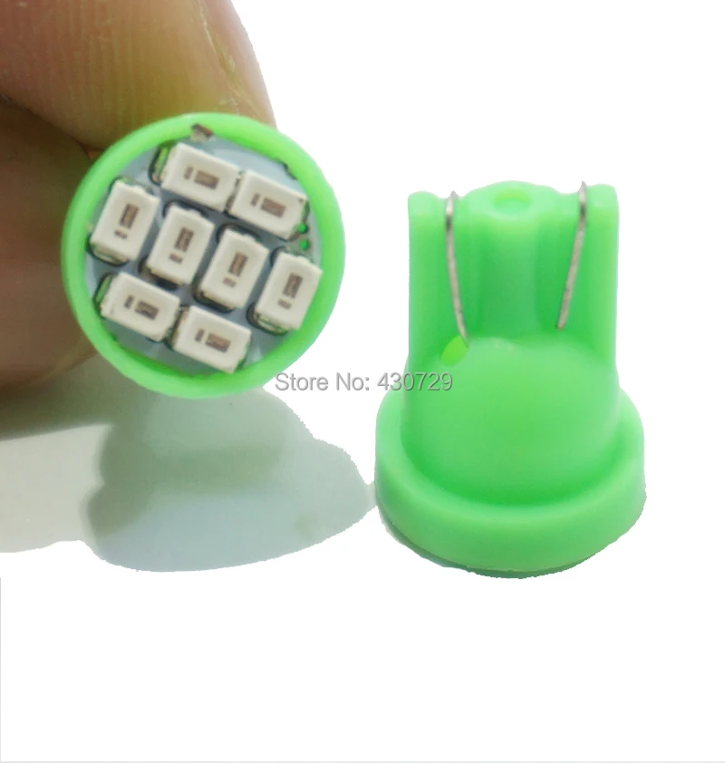 500 шт. рекламные светодиодные T10 8 smd 1206 8 светодиодов 8SMD автомобиль свет 194 168 192 W5W 3020 Автомобильный Клин Белый габаритные огни DC 12V