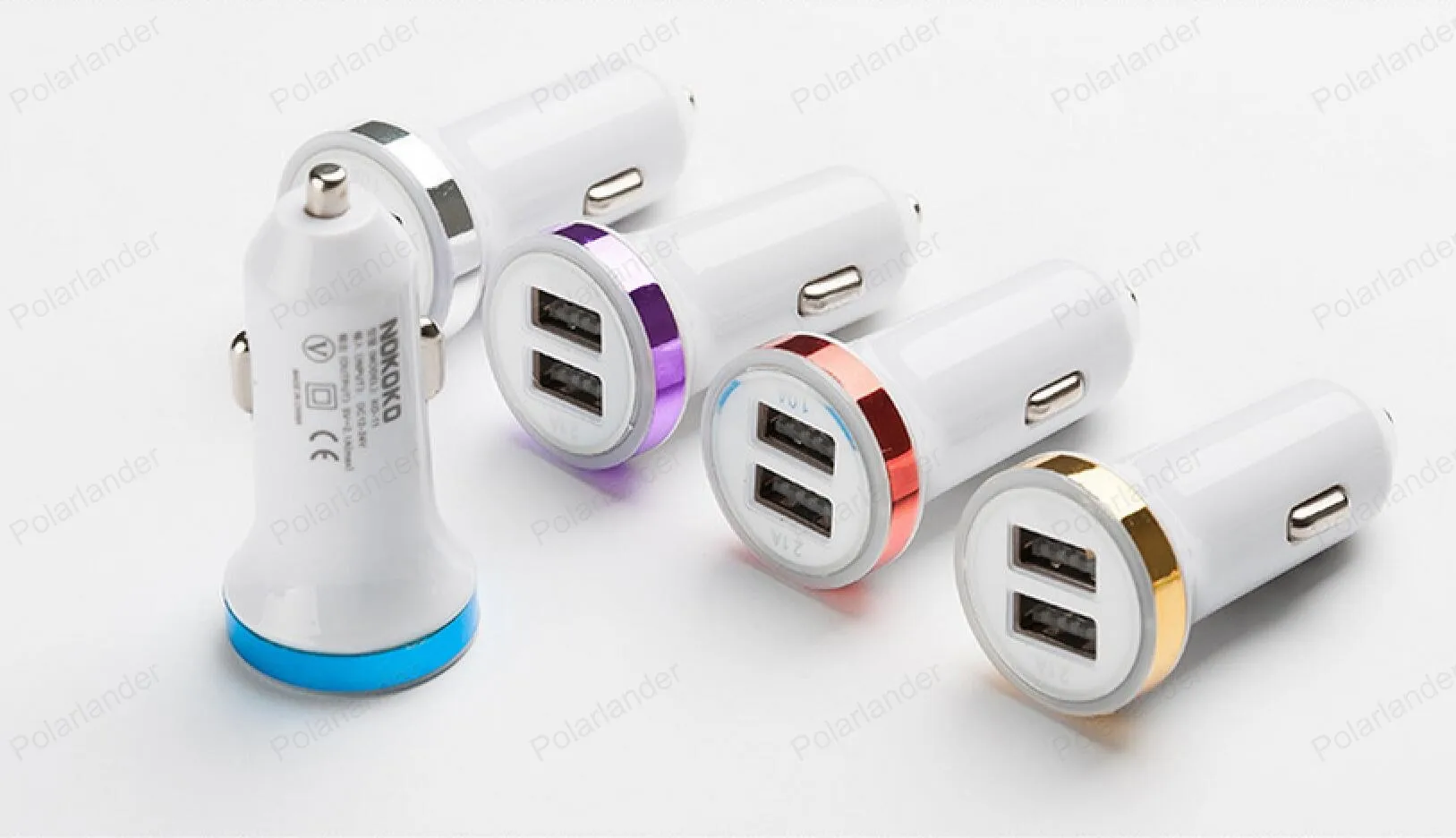 Адаптер с двумя USB портами для мобильных телефонов и цифровых камер 12 24 В 2 0 А 1