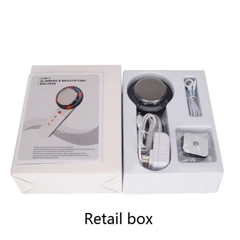 retail box Ультразвуковая кавитация Ems, массажер для похудения, потеря веса, массаж, целлюлит, инфракрасный светильник, терапия, сжигатель жира, массажер - Цвет: retail box