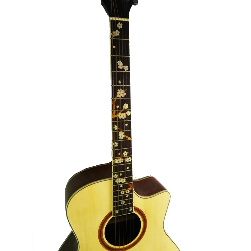 Сливы Форма бас гитары наклейка на лад подельные стикеры гриф гитары|guitar inlay|inlay