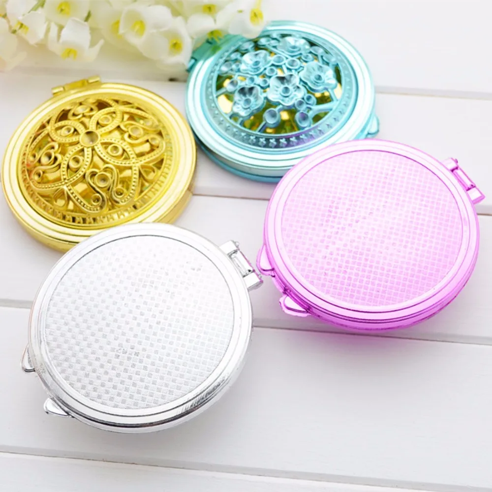 Портативные компактные зеркала для девушек 1 шт. двухстороннее складное зеркало