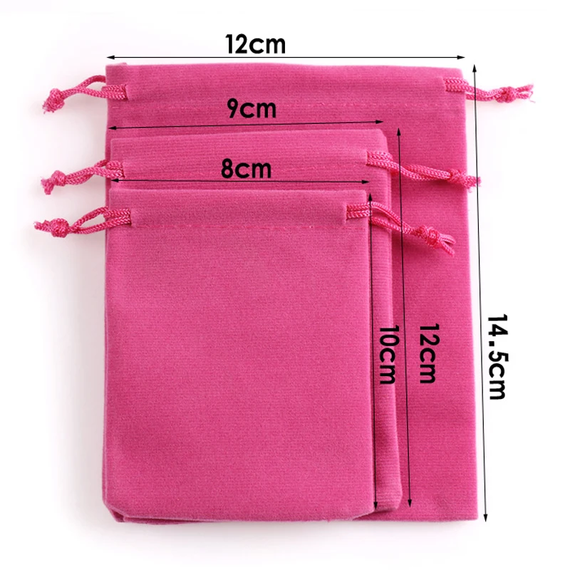 30PCS/Lot High Quality Dark Blue Velvet Gift Bags Big Flannelette Jewelry and Packaging for Ebook 12cm*15cm | Украшения и