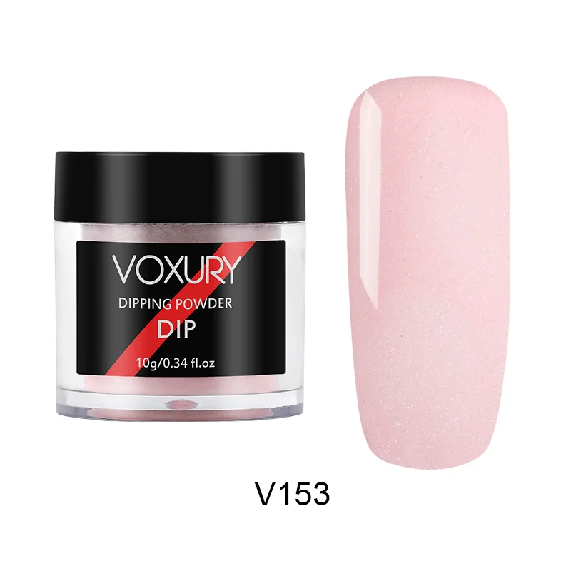 RP2-V153 VOXURY погружающийся порошок голографический блестящий порошок пигмент хром для маникюра ногтей искусство градиент Французский ногтей порошок Набор полировки - Цвет: RP2-V153