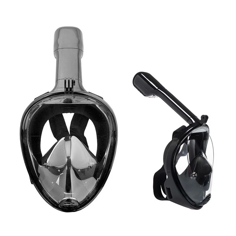2018 Full dry Diving Mask Underwater Scuba Anti Fog Face Snorkeling Set waterproof Respiratory masks Dive Equipment | Спорт и