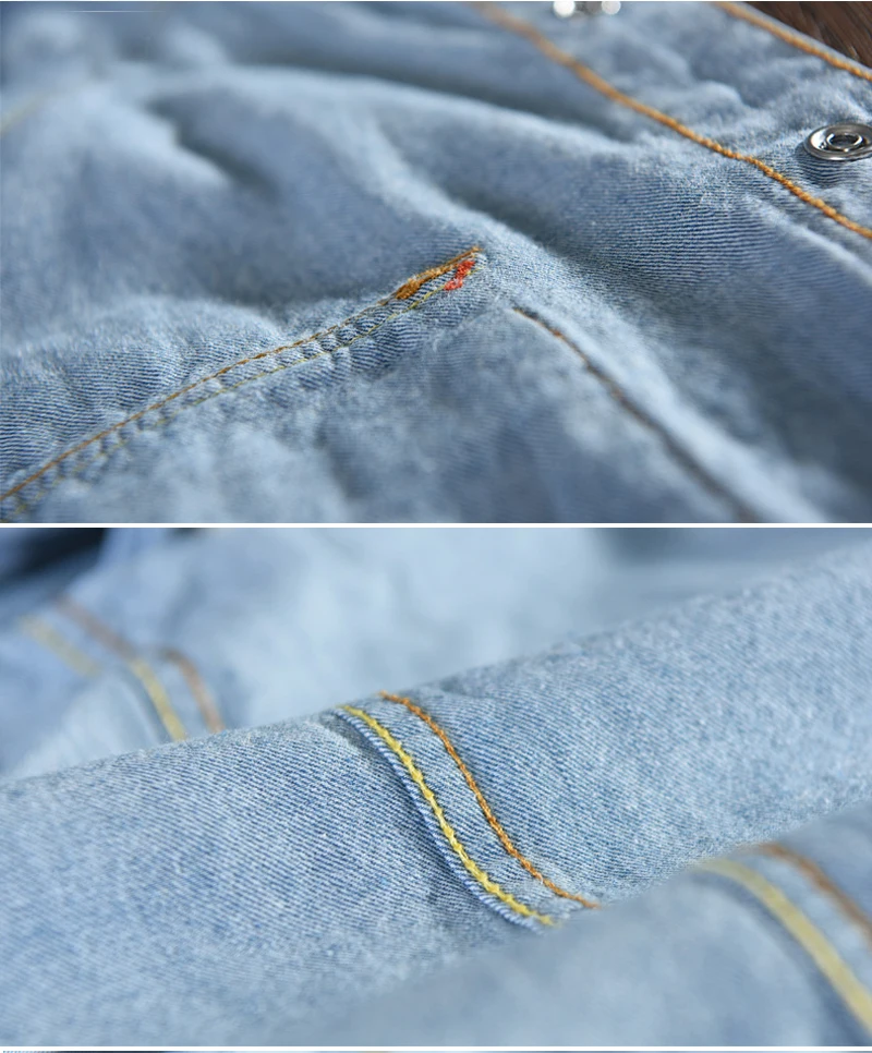 Мужская джинсовая рубашка с длинным рукавом повседневная синяя из 100% хлопка