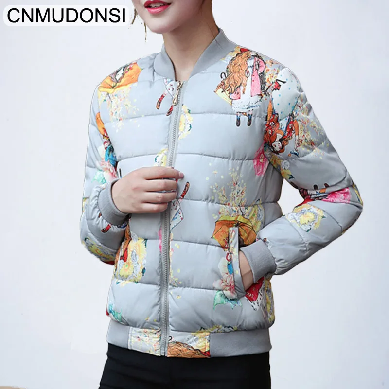 CNMUDONSI Winter Jacket women 2018 autumn fashion Outerwear Womens Parkas Coat Short Female Slim Cotton padded basic tops | Женская