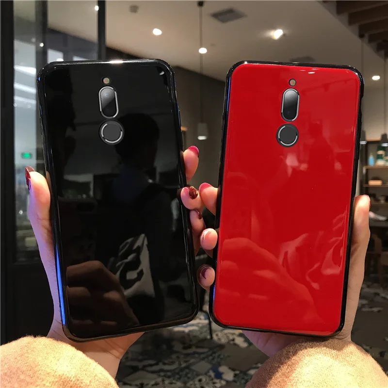 Роскошный Глянцевый фарфоровый жесткий чехол для телефона Huawei Mate 10 мягкий с