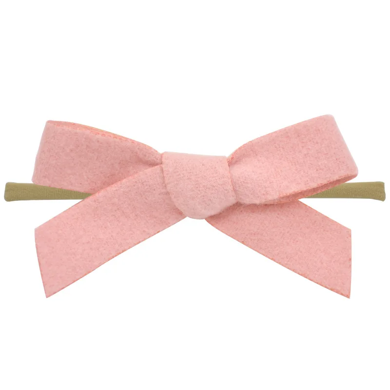 Top Sale 36pc/lot New 3.2&quot Felt Bows Nylon Headbands For Girls Hair Accessories Baby Buotique Fabric Barrettes Hairgrips | Аксессуары