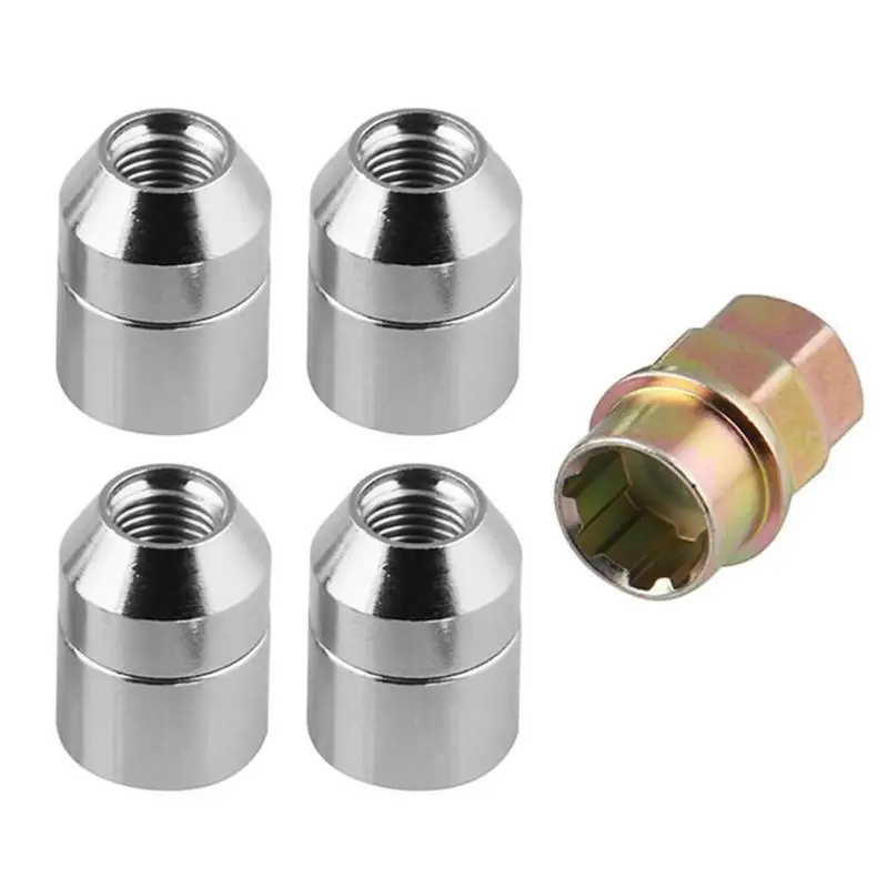 M12x1.5 колеса стопорные гайки 4 противоугонные запорные + 1 ключ набор Универсальный