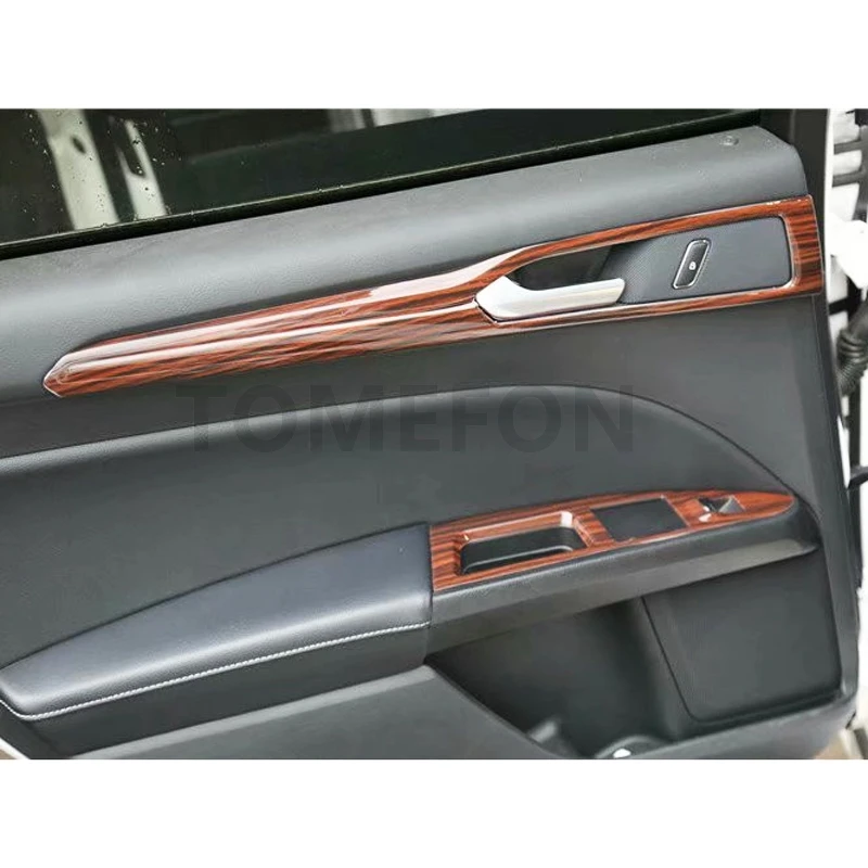 TOMEFON для Ford Mondeo 2013 ABS деревянная краска для салона, двери, переднее, заднее окно, переключатель вентиляционного отверстия, переключения передач, накладка
