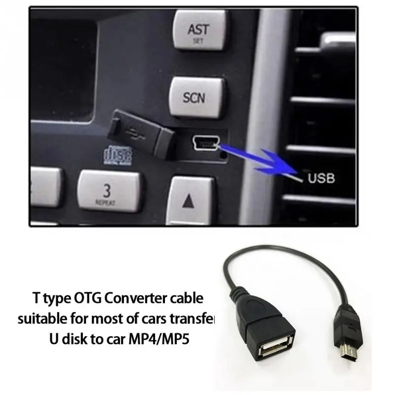 Новый Micro USB A Женский к B Мужской конвертер OTG Кабель адаптер для телефона