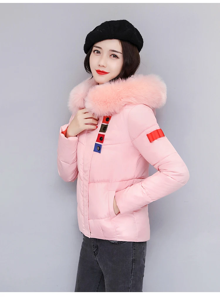 Big Collar Parka Down Cotton Jacket 2017 Winter Women Thick Snow Wear Coat Clothing Female Jackets Parkas H198 | Женская одежда