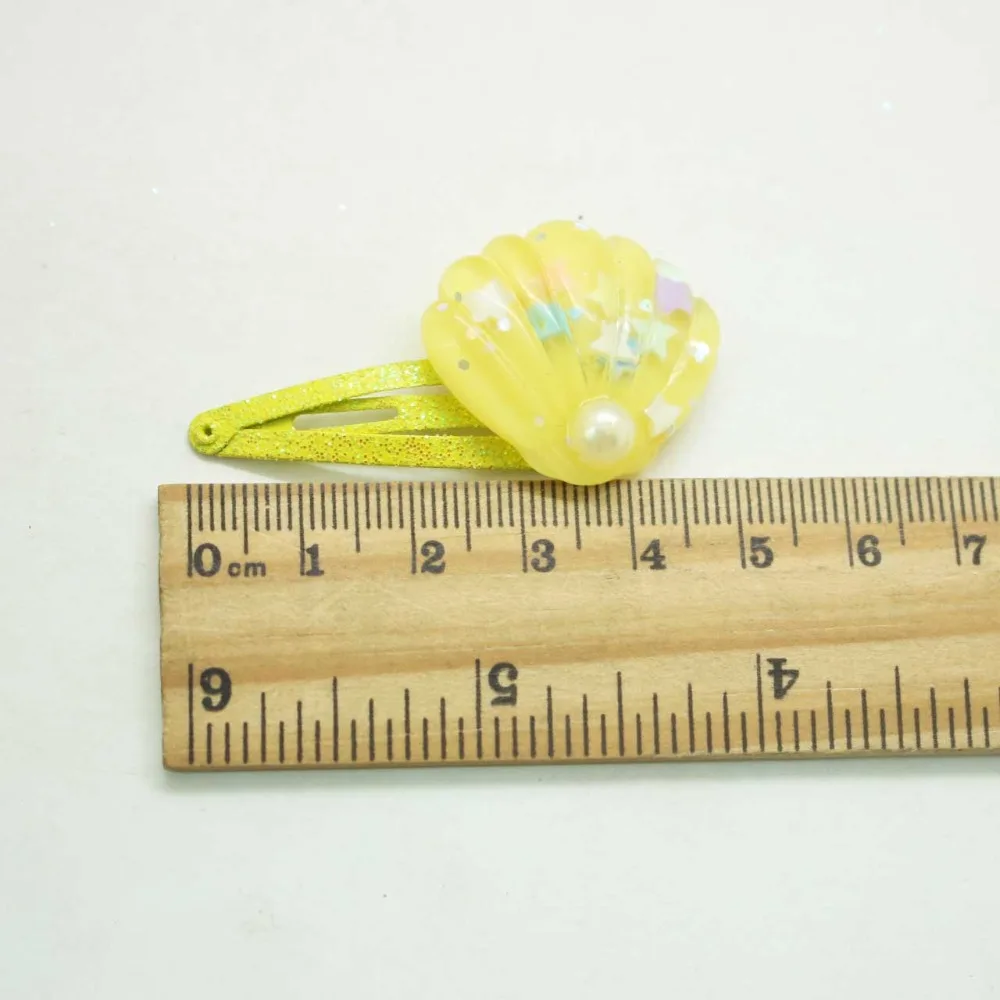 6 шт./лот заколки для волос с сияющими звездами милые морские серии Эластичные