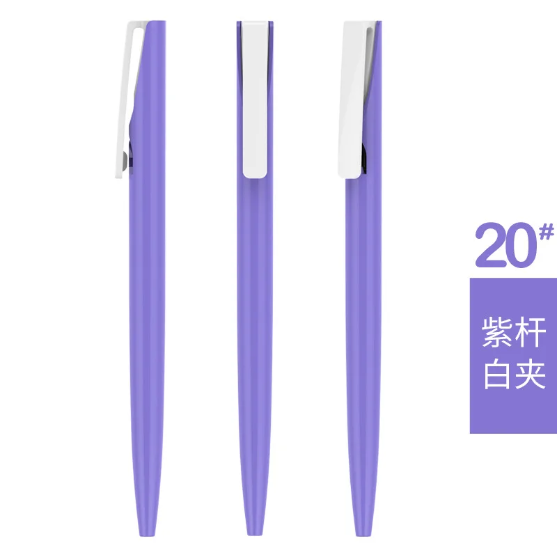 3pcs BZNVN Jane wholesale color press ballpoint pen plastic transparent advertising custom printed logo | Канцтовары для офиса и