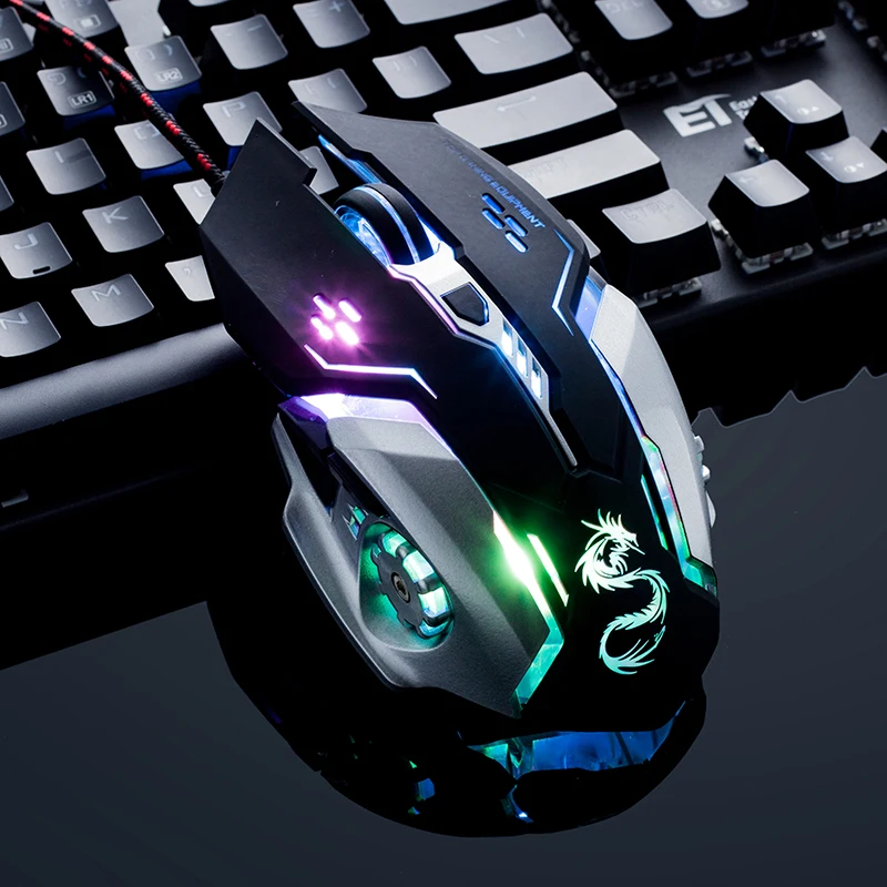 Бренд USB ноутбук Проводная игровая мышь для ПК компьютера Dota2 cs go игры mause sem fio