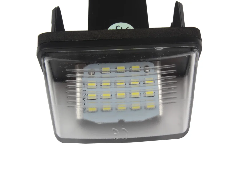 1 пара 18LED Автомобильные светодиодные лампы номерного знака для Peugeot 206/207/406/407 Citroen