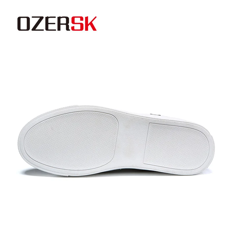 OZERSK/; Лидер продаж; сезон весна-осень; модные мужские ботинки черного цвета; повседневная обувь; Удобная нескользящая обувь на плоской подошве; размеры 38-44