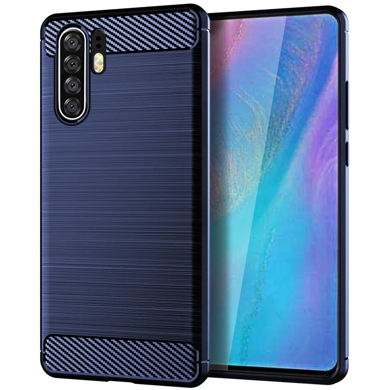 Mixzom для huawei p 30 P20/P20 Pro Чехол углеродное волокно силиконовый чехол-накладка из