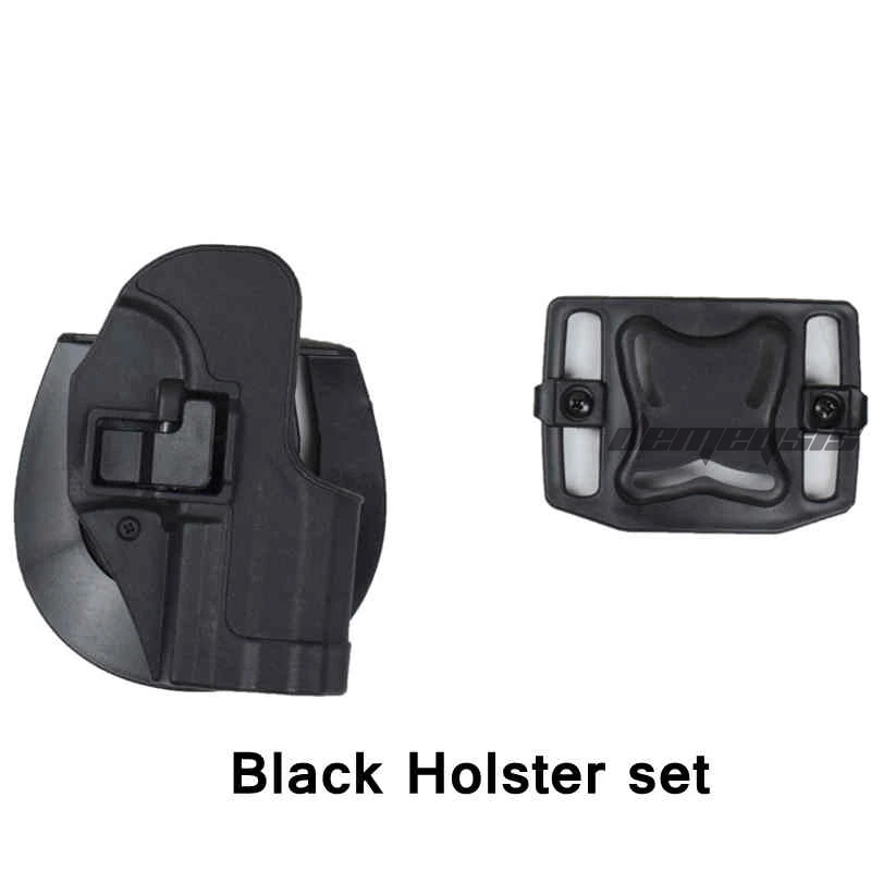 black only holster Черный военный тактический механизм H& K USP компактный RH пистолет весло ремень кобура для H& K компактный USP - Цвет: black only holster