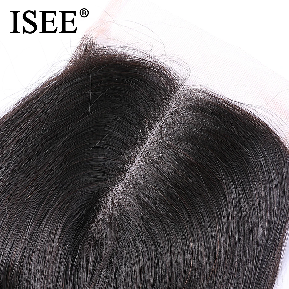 ISEE волосы перуанские прямые волосы 4 * 4 Средняя часть 100% Remy человеческие волосы бесплатная доставка Средний коричневый швейцарский кружев... (art.: 7a8bf7824) - 7a8bf7824