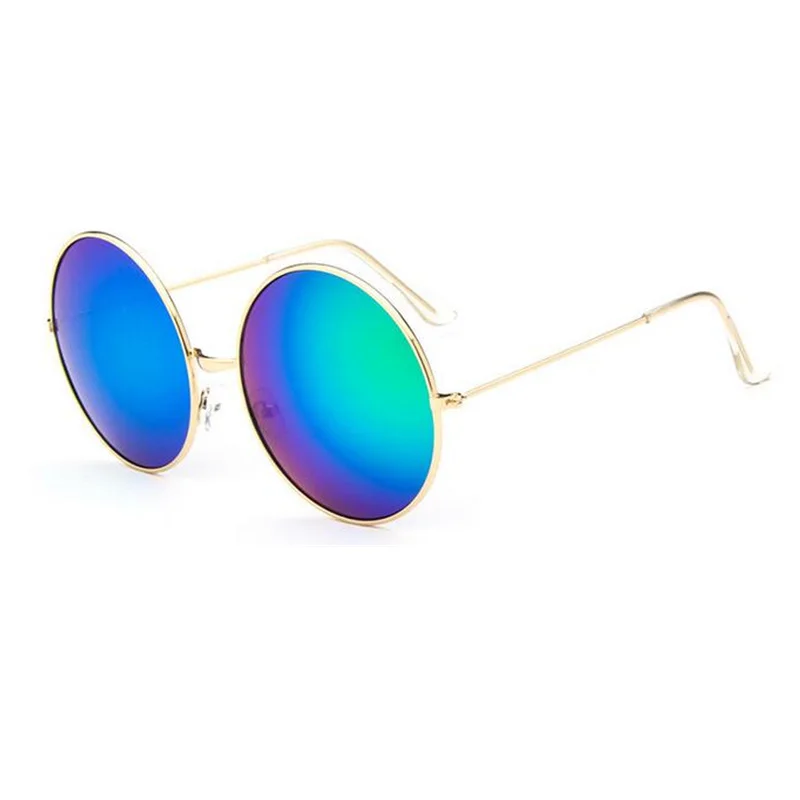 Новинка Модные солнцезащитные очки женские большие круглые оправа трендовые