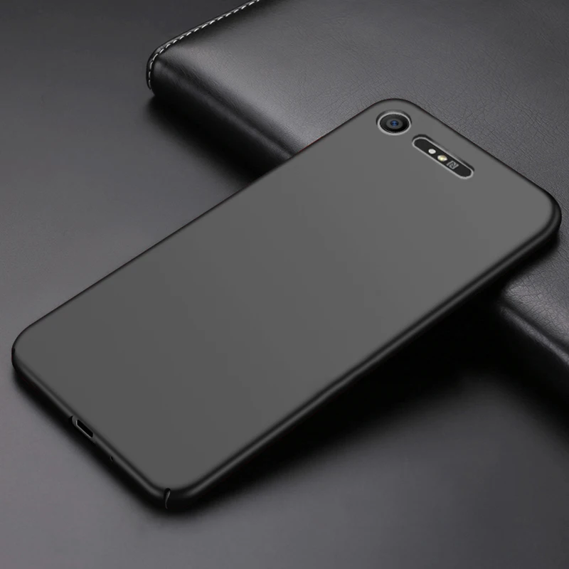 MAKAVO For Sony Xperia XZ1 Case 360 Slim Matte Hard Back Cover Compact XZ2 XA1 Plus XA2 Ultra L2 XZ 1 |