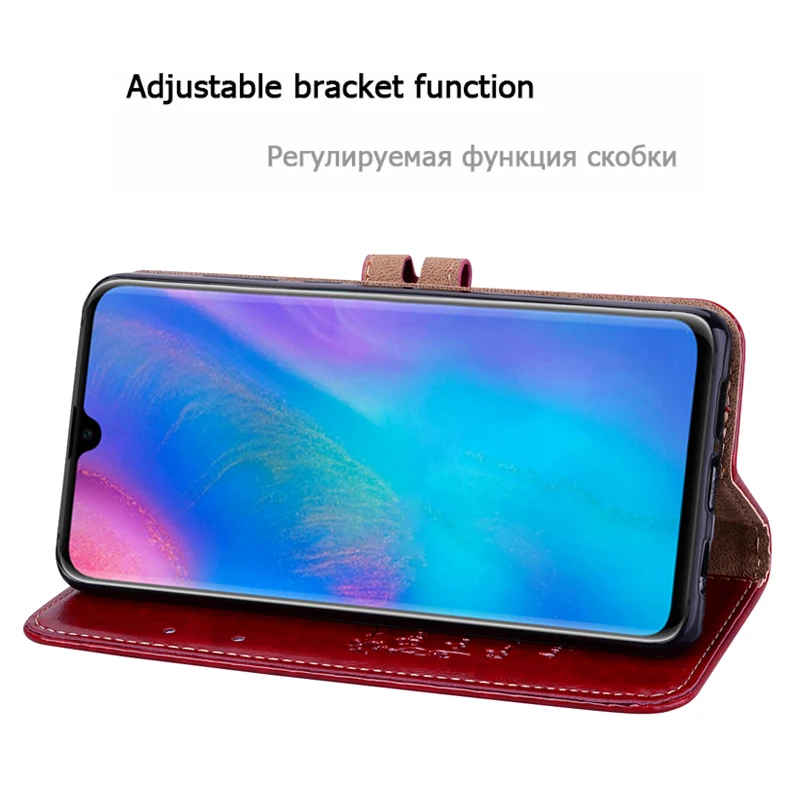 Чехол бумажник для Huawei P30 P20 P Smart Plus P8 Mate 20 Y9 Y7 Y6 Y5 Prime Honor 10 Lite 10i 9 8A 8X кожаный|Бамперы|