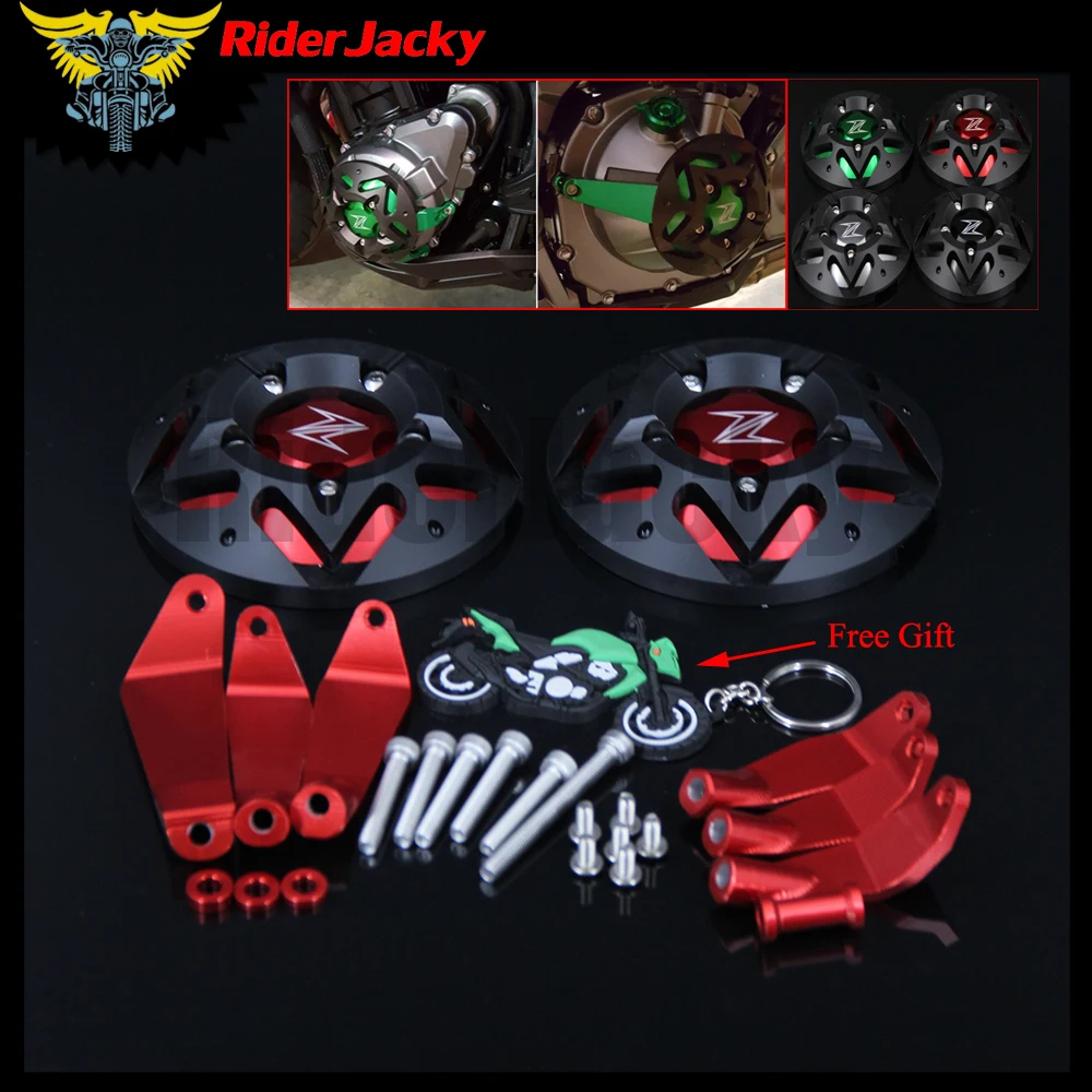 RiderJacky аксессуары для мотоциклов Z900 CNC защита двигателя Обложка Kawasaki 2017