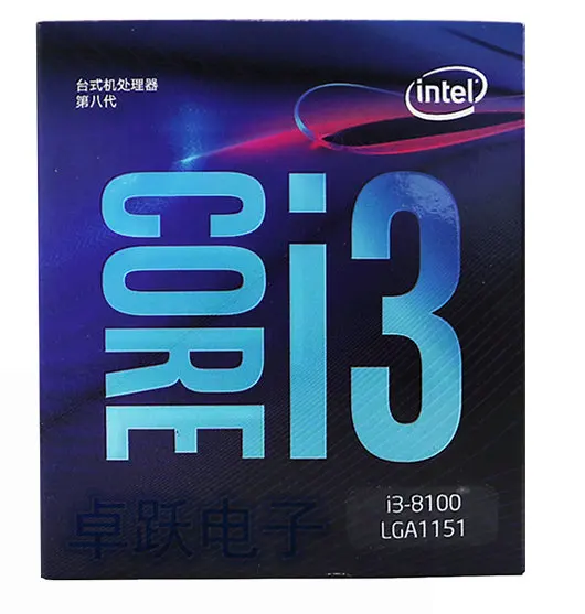 Процессор Intel Core i3 8 series I3 8100 четырехъядерный процессор в штучной упаковке LGA 1151 land
