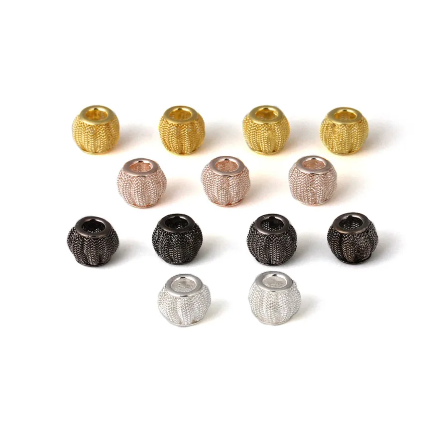 Ckysee 10Pcs/lot 14x22mm Round Spacer Beads With 5mm Hole Big Metal Iron Charms For Diy Jewelry Making Supplies | Украшения и
