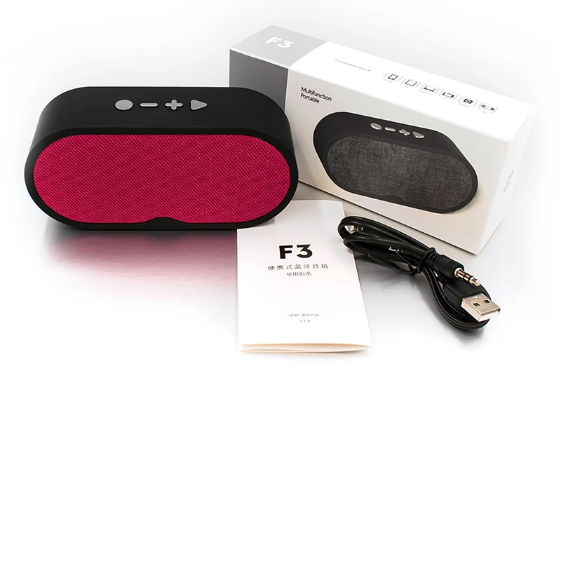 F3 ткань бас Колонка Bluetooth Новый мини TF FM радиоблок Многофункциональный сабвуфер