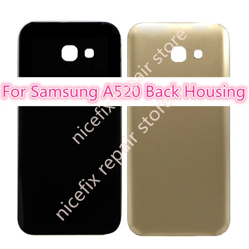 Задняя крышка батарейного отсека для SAMSUNG A5 2017 LCD A520 A520F стеклянная корпуса Крышка