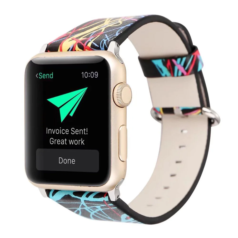 Ремешок из натуральной кожи для Apple Watch Iwatch 2/3 размер 42 мм/38 мм|Ремешки часов| |