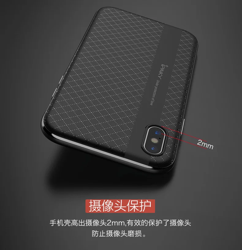 IPaky бренд для iPhone 5/5S/SE чехол PC рамка+ силиконовая задняя крышка чехол для мобильного телефона для iPhone 7 8 Plus для iPhone X