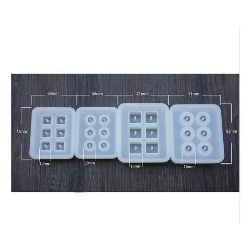 

Square Round Ball 6 Hanging Holes Silicone Mold Jewelry Pendant Accessories DIY Resin Beads Mould Handmade Cabochon Charms Art