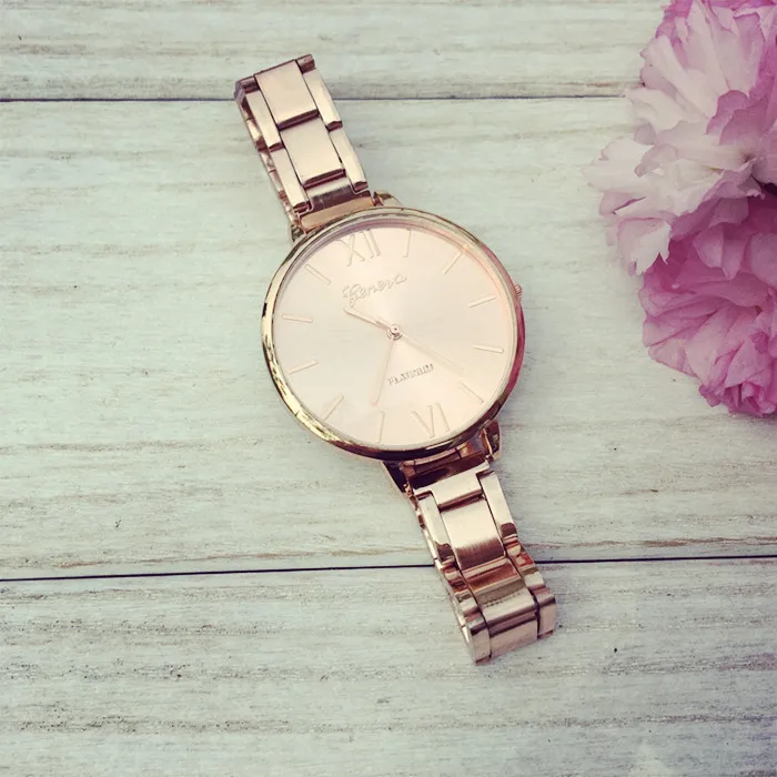 Новое поступление повседневные женские часы-браслет Geneva серебряные часы из