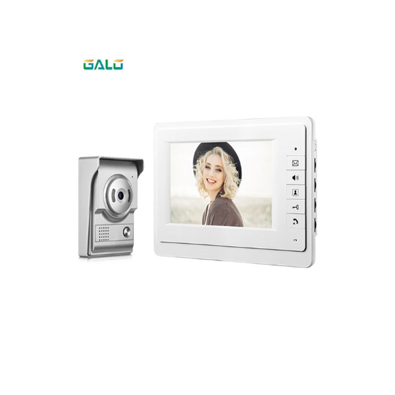 Видеодомофон с цветным экраном 7 дюймов дверной звонок для дома динамик система