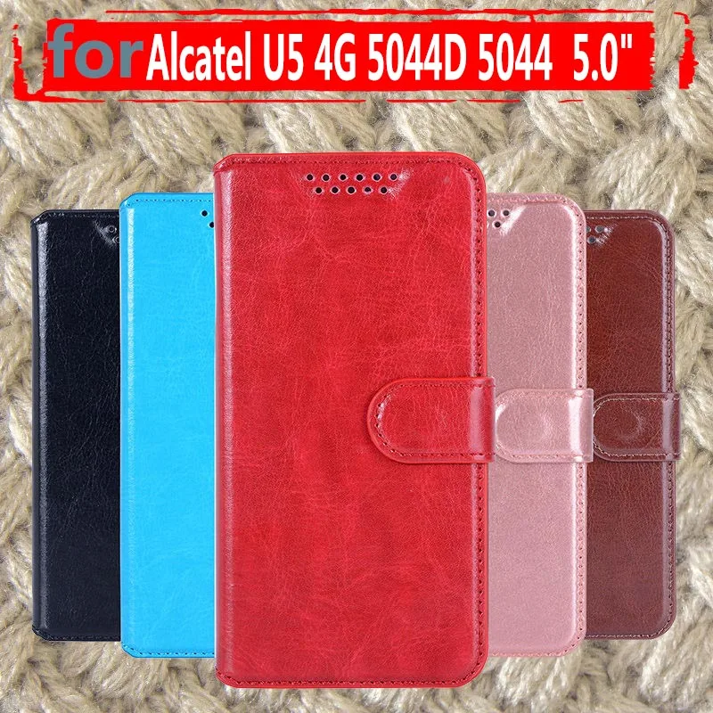 Флип-чехол для Alcatel U5 4G чехол 5 0 дюйма флип-чехол смартфона U 5044 5044D 5044Y | Мобильные