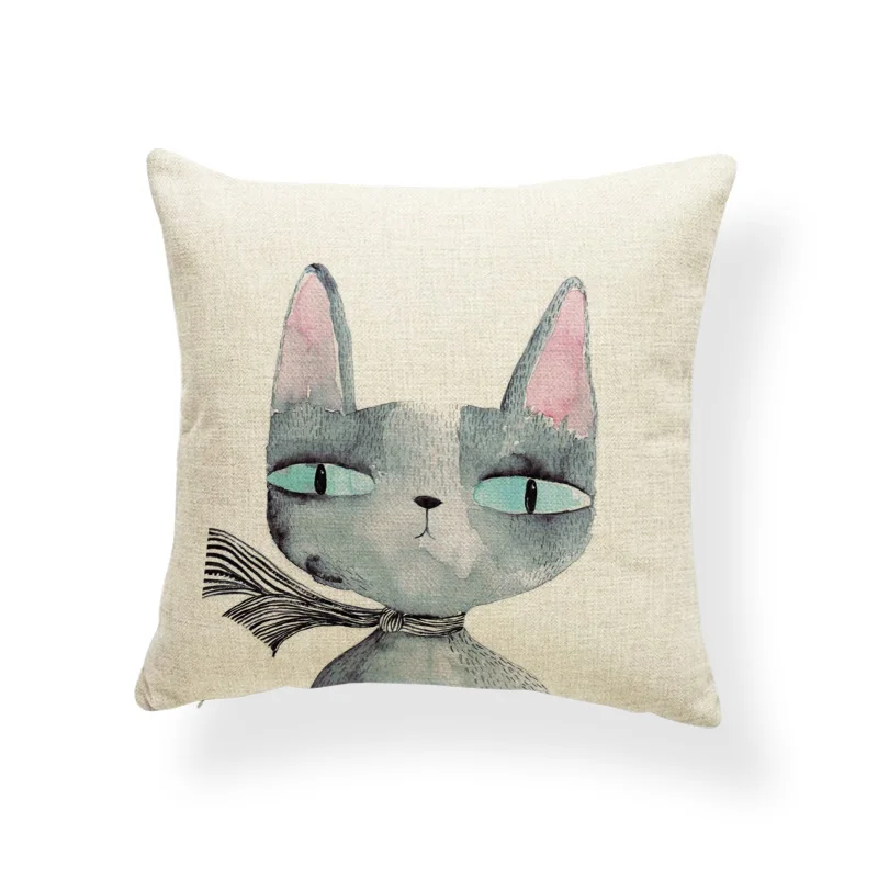 Панда Лев Зебра животное подушка сова лес палатка наволочки простые Семейные