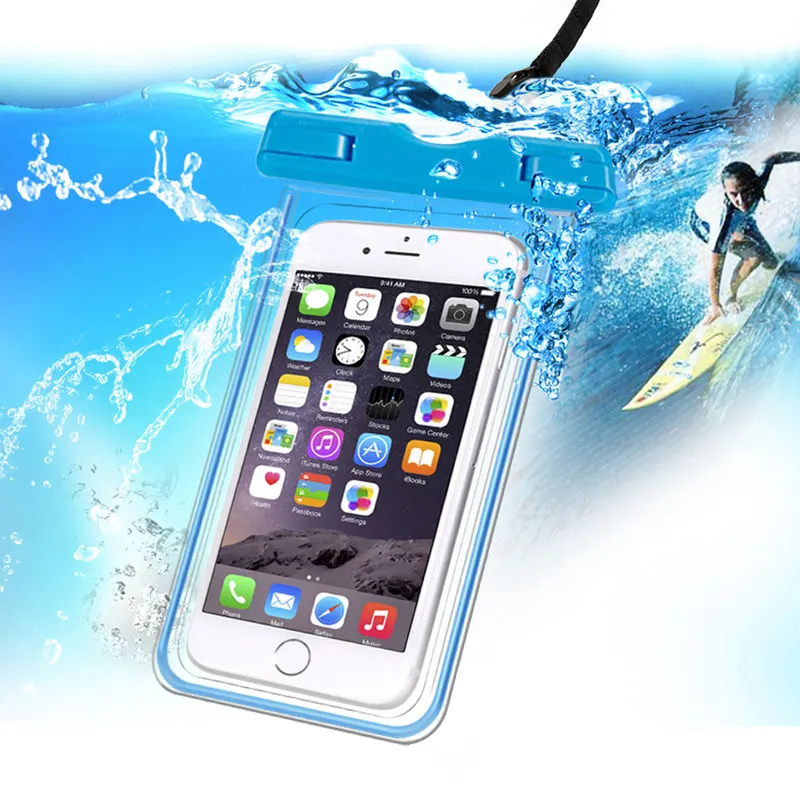 Плавание Водонепроницаемый сумка чехол для телефона iPhone 5 5S 6 S Plus случае Capinha Samsung