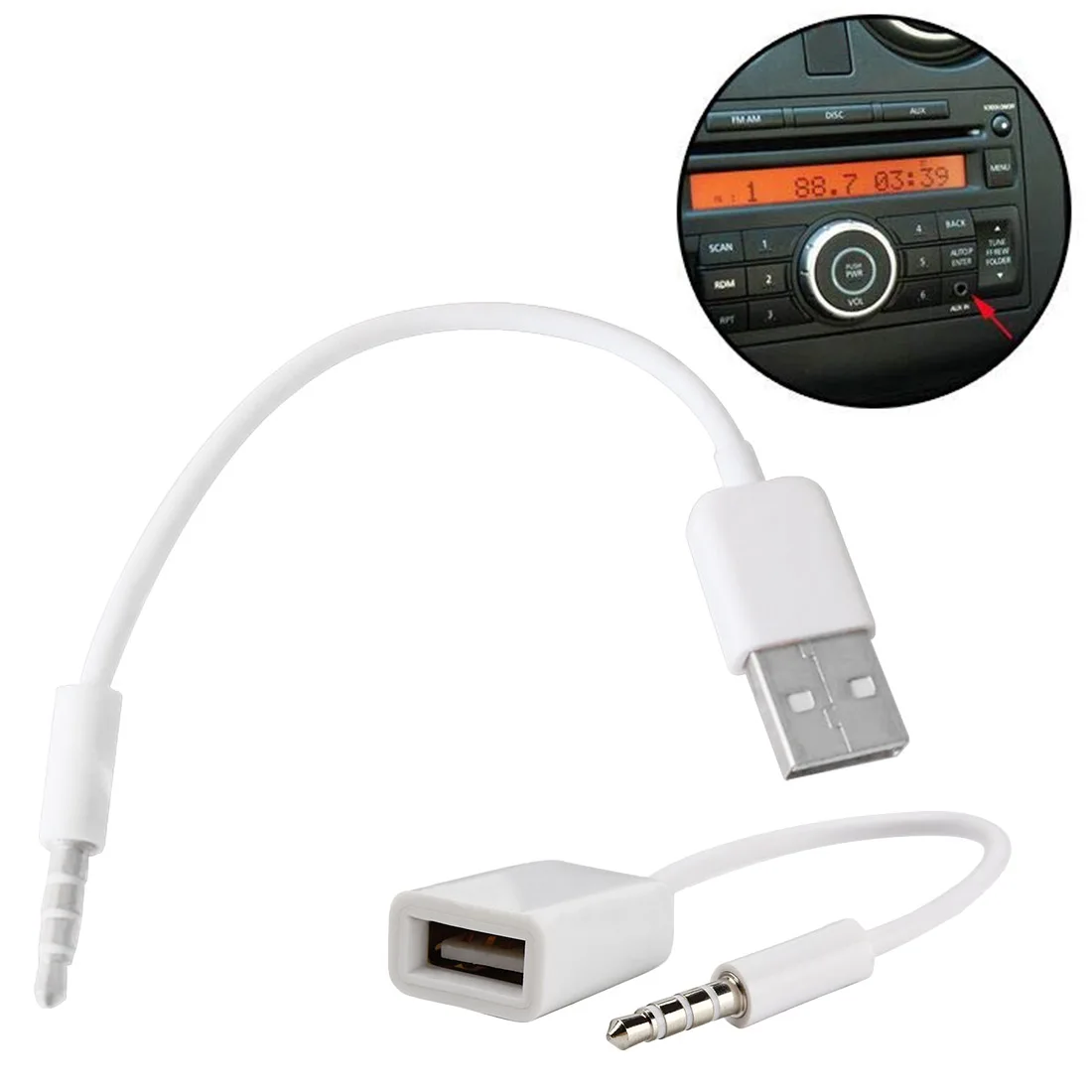 Удлинительный Кабель 3 5 к USB кабель для преобразования аудио Bluetooth гарнитура