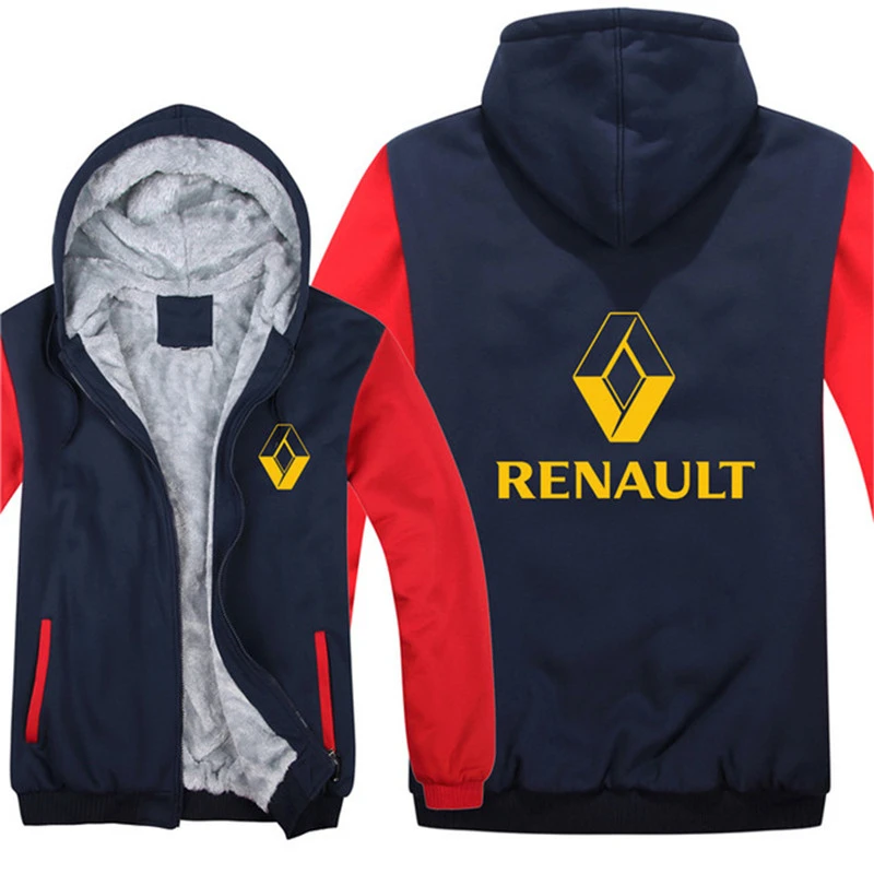 Прямая доставка зимняя куртка Renault бейсбольная унисекс шерстяная подкладка