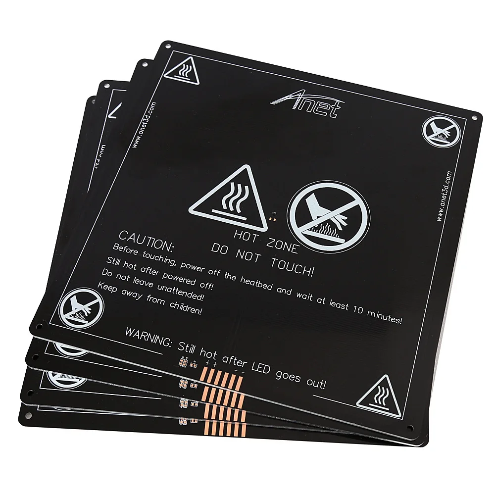 Anet 12V MK2B 220 мм * 3 алюминиевая печатная платформа для 3D принтера A8 A6|aluminium heatbed|reprap